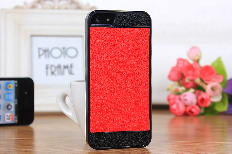 Multi color pu leather back cover case for iPhone5 (11)